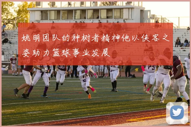 姚明团队的种树者精神他以侠客之姿助力篮球事业发展